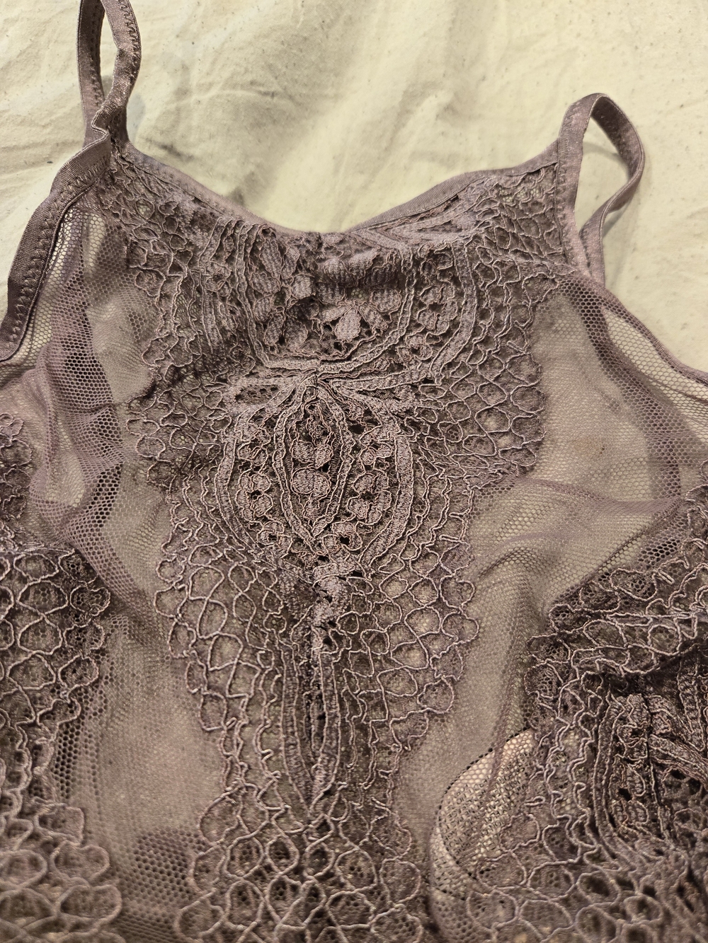 Victoria Secret Lace Mesh Bralette - Mauve